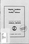Virginia Institute of Marine Science Twenty-Fourth and Twenty-Fifth Annual Reports (1964-1965) by Virginia Institute of Marine Science