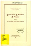 Sixtieth and Sixty-First Annual Reports of the Commission of Fisheries of Virginia (1959) by Commission of Fisheries of Virginia