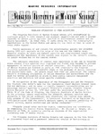 Marine Resource Information Bulletin Vol. 3, No. 1