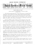 Marine Resource Information Bulletin Vol. 2, No. 15