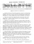 Marine Resource Information Bulletin Vol. 2, No. 14