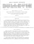 Marine Resource Information Bulletin Vol. 2, No. 6